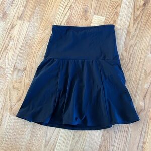 Lands End Swim High Waisted Skirt Size 6 Black